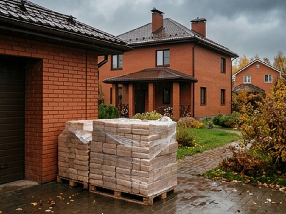 укладка в дровник — Кленовый проспект, 3, Ступино